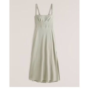 Abercrombie Open Tie Back Slip Dress